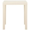 vidaXL Patio Table White 31.1"x25.6"x28.3" Plastic - 3 of 4