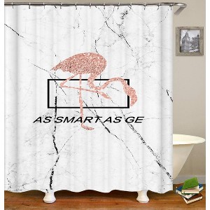 As Smart As Ge Shower Curtains for Bathroom Waterproof Fabric Bath Curtain Durable Soft Stylish Bathroom Decor 72x72 Inch - 1 of 1