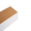 ChicFurnit Wall Shelf Set Floating Wood Shelves Invisible Brackets Hanging Shelf for Books Storage for Indoor Living Room, Walnut, 23.62"*5.91"*2.36" - 4 of 4