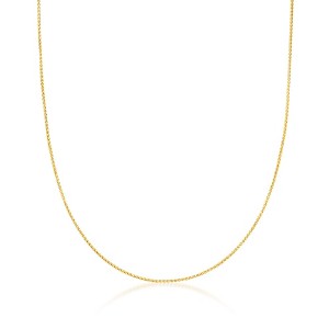 Ross-Simons 0.6mm 14kt Yellow Gold Wheat-Chain Necklace - 1 of 3