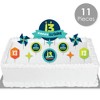 Big Dot of Happiness Boy 13th Birthday - Official Teenager Birthday Party Cake Decorating Kit - Happy Birthday Cake Topper Set - 11 Pieces - 2 of 4