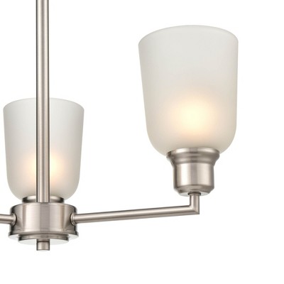Millennium Lighting Amberle 3 - Light Chandelier in  Brushed Nickel