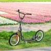Aosom Youth Scooter Kick Scooter for Kids 5+ with Adjustable Handlebar Front and Rear Dual Brakes Inflatable 16" Wheels - 3 of 4