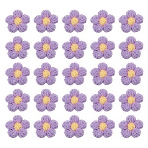 Unique Bargains Cotton Handmade DIY Floral Embroidered Applique Patches 50 Pcs - 1 of 4