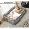 Double Human Dog Bed Chenille Loveseat – Lazy Sofa for Two with Adjustable Backrest and Plump Pillows - 4 of 4
