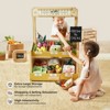 Tiny Land® Kid's Pretend Grocery Store Role Play Toy with Cash Register DIY Price Tags and Chalkboard - 3 of 4