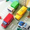 SYNCFUN 4Pcs 7" Vehicle Toy Set, Toddlers Cars with Lights and Siren Sound, Toy Garbage Truck, Ambulance Toy, Birthday Party Gifts Toys for Boys 3-5 - 2 of 4