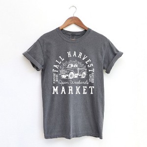 Simply Sage Market Women's Fall Harvest Market Short Sleeve Garment Dyed Tee - 1 of 4