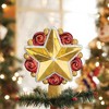 Old World Christmas 6.75 In Swirly Star Tree Top Finial Christmas Glittered Tree Toppers - 3 of 3