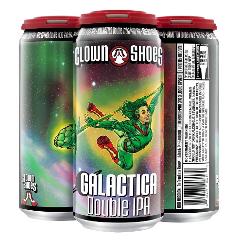 Clown Shoes Galactica Double Ipa Beer - 4pk/16 Fl Oz Cans : Target