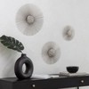 Brewster (Set of 3) Sola Silver Starburst Metal Wall Arts: Iron Sunburst Medallions, Modern Decor - 3 of 4