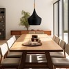 DORESshop 1-Light Industrial Farmhouse Hanging Kitchen Black Pendant Ceiling Light with Metal Dome Shade - 2 of 4