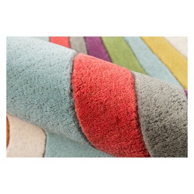 Delhi Multicolor Hand Tufted Wool 5' x 8' Area Rug