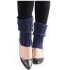 INSPIRE CHIC Women's Knitted Solid Color Warm Knee High Length Ribbed Leg Warmers - 2 of 4