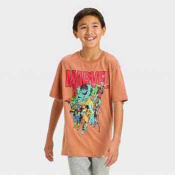 Boys' Short Sleeve Marvel Graphic T-Shirt - art class™ Tan