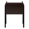 Vynxaria Contemporary 2-Tier Accent Table with Storage Cubby & Black Metal Legs - 2 of 4