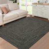 Machine Washable Modern Solid Area Rugs Indoor Contemporary Floor Carpet for Home Office - 3 of 4