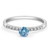 Pompeii3 1/2Ct Blue Diamond Engagement Ring in White Gold - 4 of 4