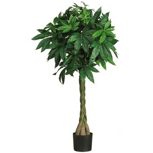 Nearly Natural 51-in Braided Money Tree - 1 of 3