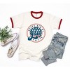 Simply Sage Market Women's Happy Fourth Circle Short Sleeve Ringer Tee - 2 of 3