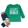 The Juniper Shop Littlest Football Bro Toddler Long Sleeve Tee - 3T - Kelly - 2 of 4