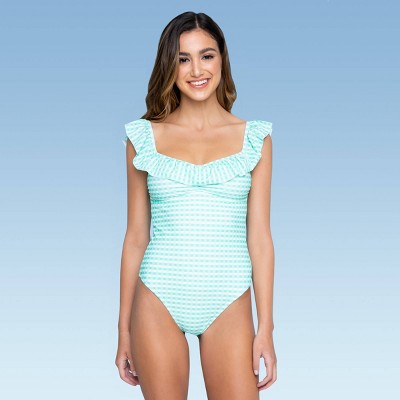 mint one piece swimsuit