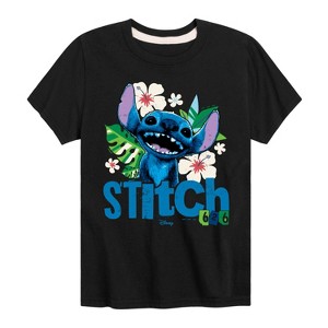 Boys' - Lilo And Stitch - Stitch Smiling 626 Short Sleeve Graphic T-Shirt - 1 of 3