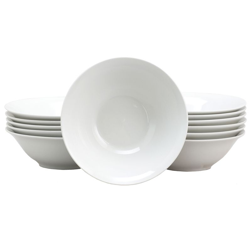 Gibson Home Noble Court 12 Piece Fine Ceramic Bowl Set in White, 1 of 7