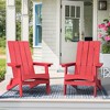 Folding Adirondack Chair, HDPS Poly Chair, Weather Resistant, Outdoor HIPS Adirondack Fire Pit Chair for Patio, Pool, Garden, Backyard - 3 of 4