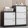 NicBex 2 Drawer Lateral File Cabinet with Lock,Under Desk Office Storage File Cabinet for Home Office Letter/Legal/A4/F4 - 2 of 4