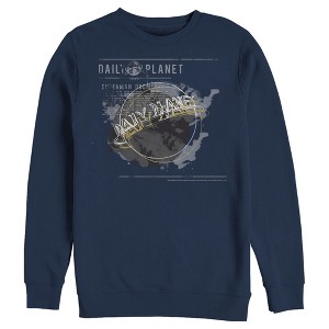 Men's Superman Daily Planet Blur Logo Sweatshirt - 1 of 3