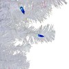 Northlight 3' Prelit Artificial Christmas Tree White Pine Slim - Blue Lights - 2 of 4