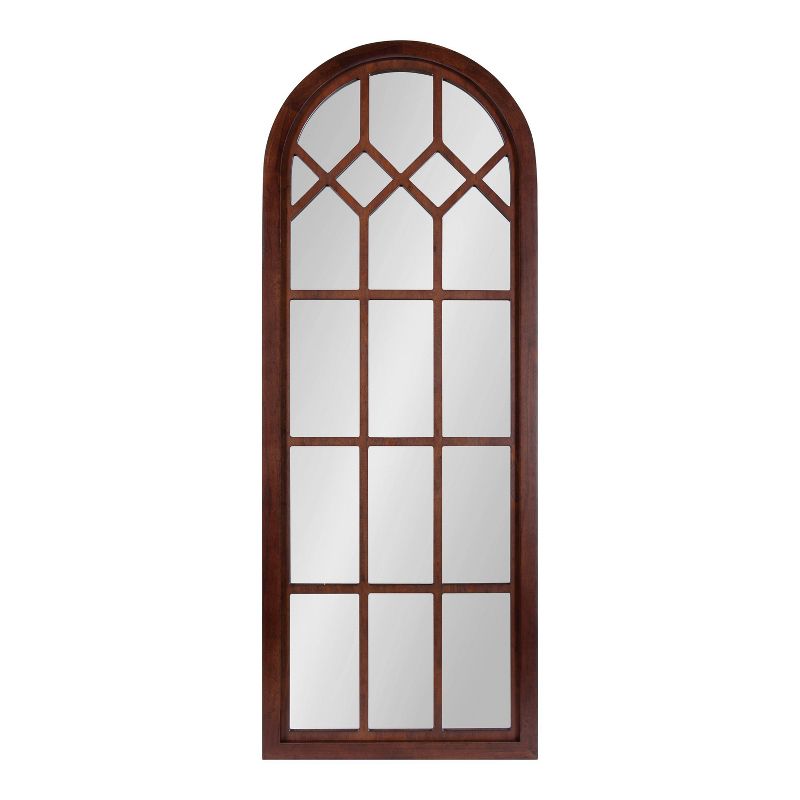 18&#34; x 47&#34; Gilcrest Windowpane Wall Mirror Walnut Brown - Kate &#38; Laurel All Things Decor, 3 of 7
