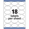 Avery Oval Easy Peel Labels 1 1/2 x 2 1/2 Matte White 270/Pack 6583 - 4 of 4
