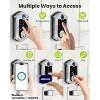 ZACHVO Keyless-Entry Deadbolt Smart Lock with Fingerprint, Keypad, Key Fob, Smartphone Bluetooth Control, Auto-Lock, IP56 Waterproof, Satin Nickel - 2 of 4