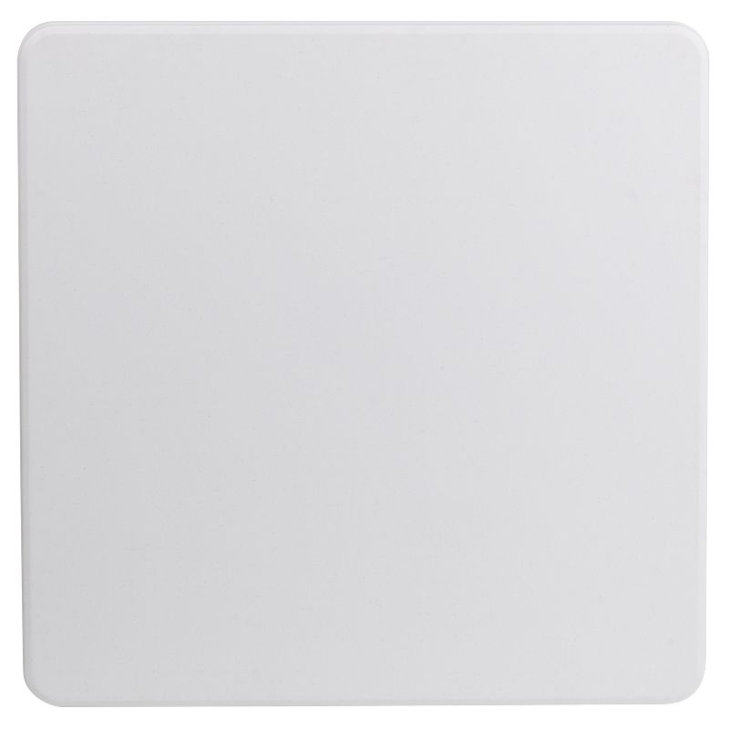 Flash Furniture Elon 2.85-Foot Square Granite White Plastic Folding Table - Set of 5, 4 of 6
