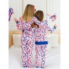 RuffleButts SoftSnooze Big Girls Ruffle Long Sleeve Pajama Set - 4 of 4