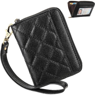 BEAFUP Wallet for Women,PU Leather Small Wallet,Credit Card Holder Wallet with Wristlet and RFID Blocking,Applies to Gift