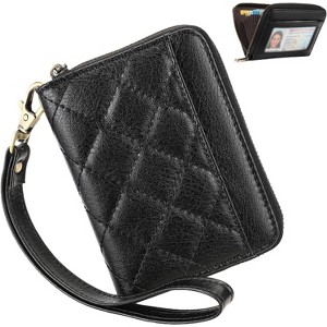 BEAFUP Wallet for Women,PU Leather Small Wallet,Credit Card Holder Wallet with Wristlet and RFID Blocking,Applies to Gift - 1 of 4