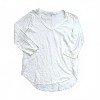 Women's V-neck Curve Hem Tee - mododoc - 3 of 3