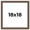PosterPalooza | Square Elegant Brown Picture Frame - UV Acrylic, Foam Board Backing, Hanging Hardware - 2 of 4