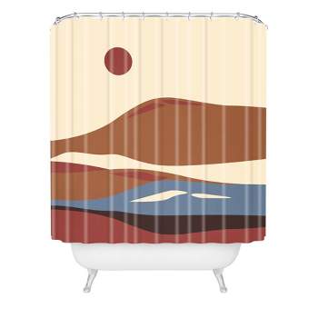 Viviana Gonzalez Western Desert Vibes II Shower Curtain Brown - Deny Designs