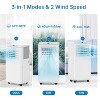 10,000 BTU Portable Air Conditioner, 3-in-1 AC with Fast Cooling, Fan & Dehumidifier, Rooms Up to 450 Sq. Ft., Ultra-Quiet, LED Display, 24H Timer - 2 of 4