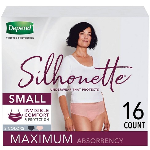 Depend Silhouette Incontinence Underwear for Women - Maximum Absorbency - Small - image 1 of 4