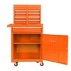 VYNXARIA Rolling Tool Chest,5-Drawer Organizer with Lockable Wheels,Sliding Drawers,Detachable Top&Adjustable Shelf,Garage Workshop Storage (Orange) - 3 of 4