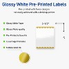 Avery Printable Rectangle Labels, Gold Edge Dots, 4" x 3-1/3", Glossy White Rectangle Labels, Permanent, Laser/Inkjet, 40ct, Great for Product Labels - 2 of 4