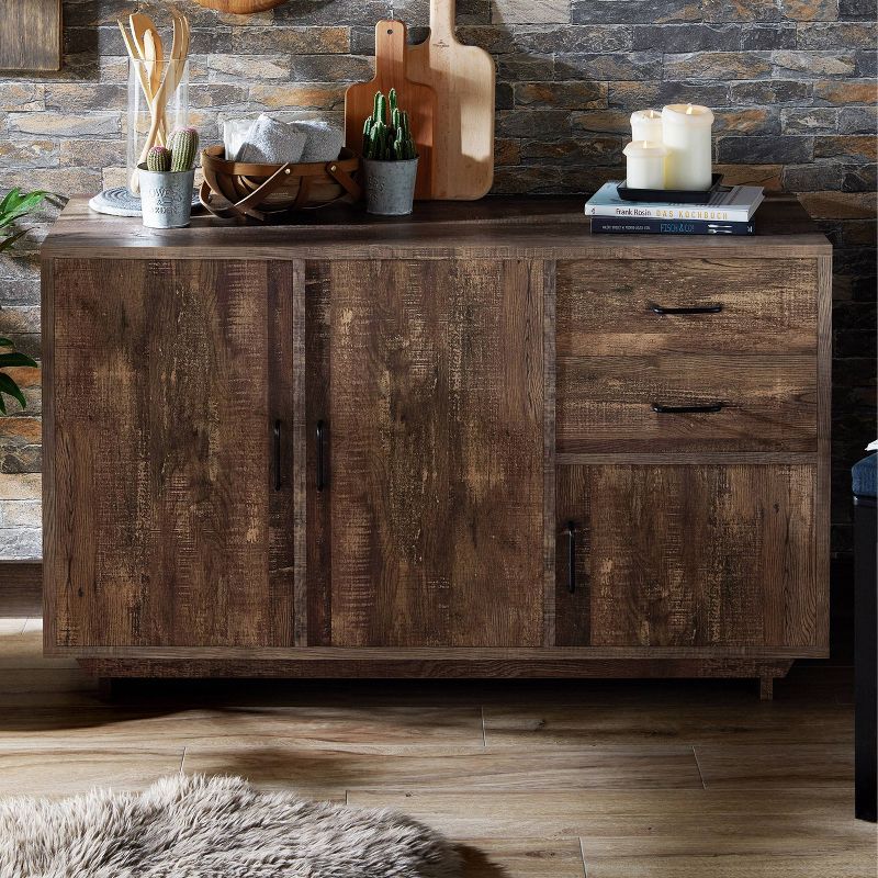 Iohomes Frakes Contemporary Buffet Table Natural Tone - HOMES: Inside + Out, 3 of 13