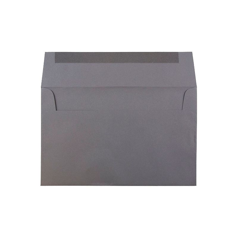 JAM Paper A10 Invitation Envelopes 6 x 9.5 Dark Grey 50/Pack (36396437I) , 2 of 3