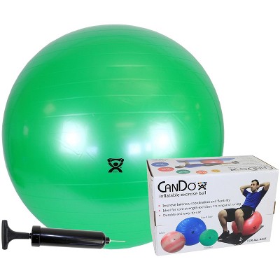 Cando Inflatable Exercise Ball - Economy Set - Green - 26" (65 Cm) Ball ...