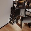 Coolmee Corner Vanity with Mirror, Vanity Desk and Chair, Makeup Vanity with 5 Drawers, Vanity Chair, Dressing Table with Ample Storage, for Home - 4 of 4